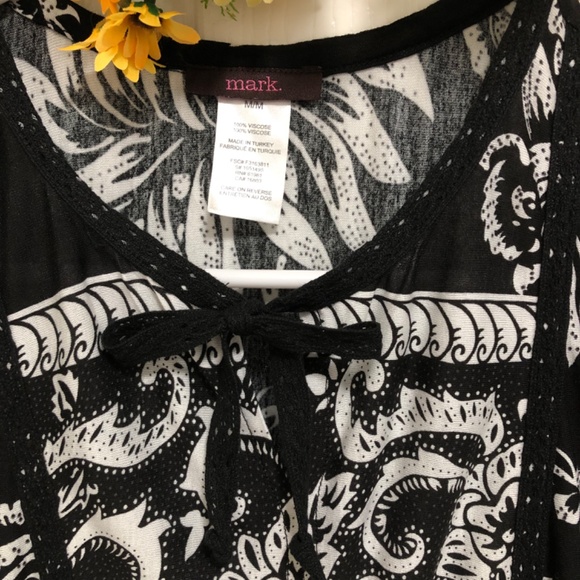 NWOT - Black & White Patterned Dress/Tunic - Picture 3 of 11